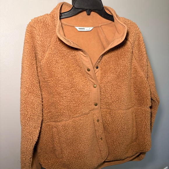 Women's Sonoma Brown Teddy Jacket M - Picture 3 of 4